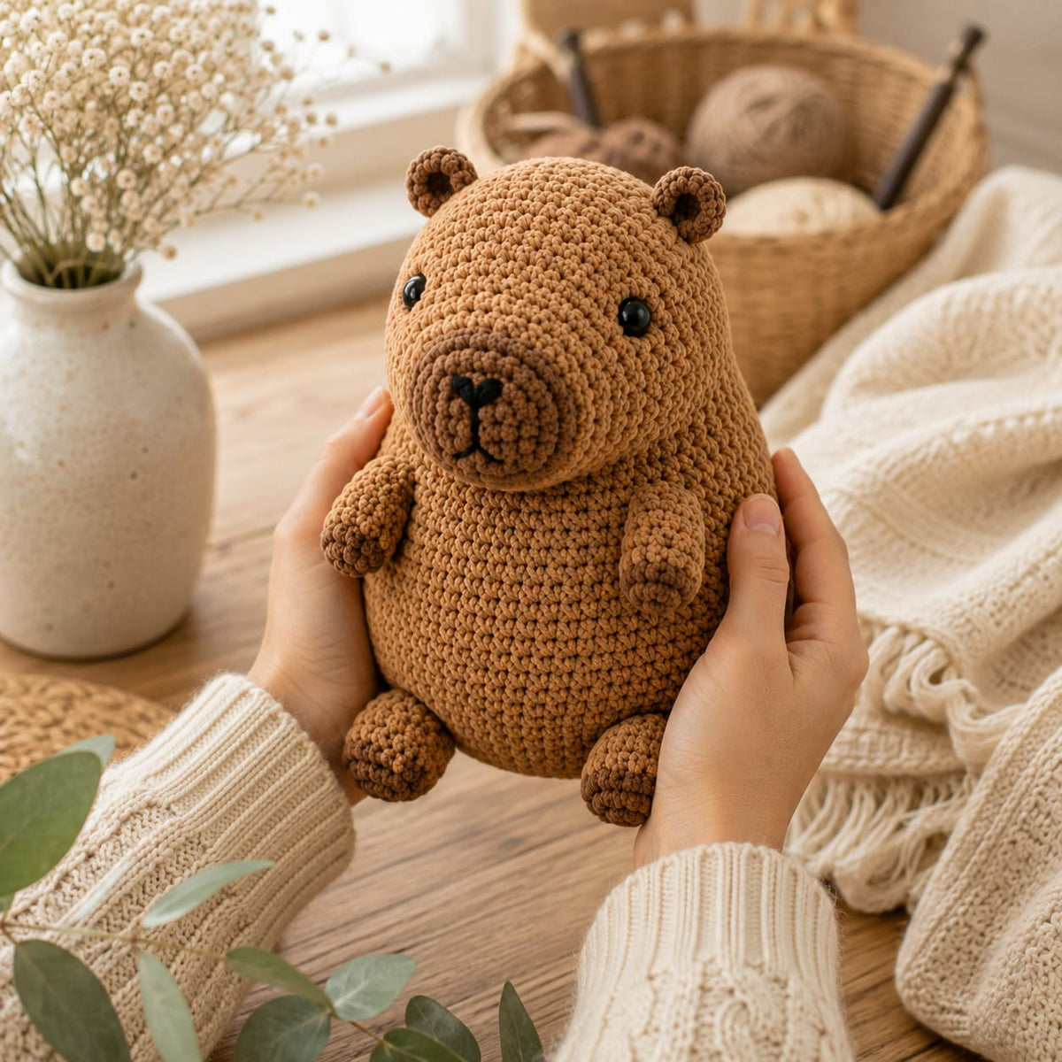 Capybara Crochet Pattern – Cute Amigurumi Capybara PDF Pattern