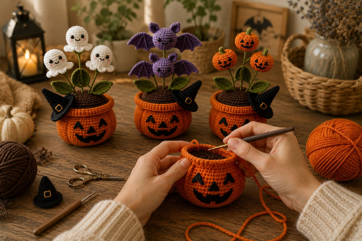 Fall Crochet Pattern – Autumn Pumpkin Decor PDF Crochet Pattern