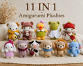 11-in-1 Crochet Bear Pattern Bundle – Amigurumi Teddy Bear PDF Patterns