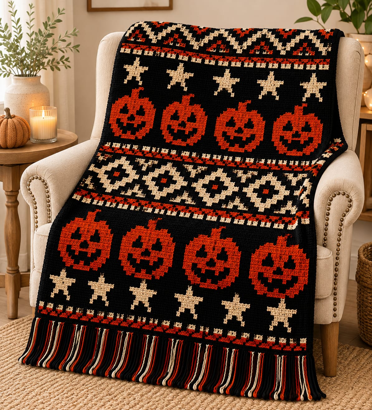 Mosaic Crochet Pattern – Overlay Mosaic Blanket PDF Pattern