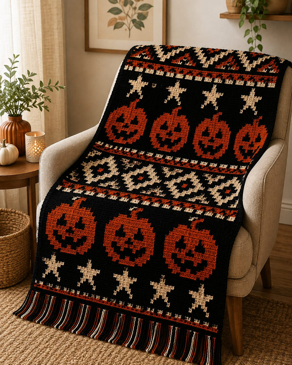 Mosaic Crochet Pattern – Overlay Mosaic Blanket PDF Pattern