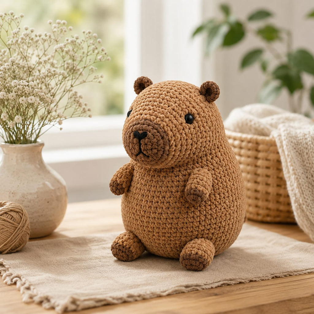 Capybara Crochet Pattern – Cute Amigurumi Capybara PDF Pattern