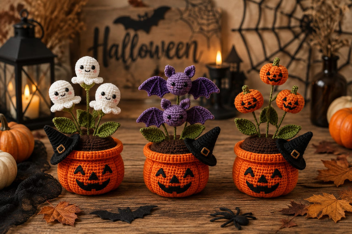 Fall Crochet Pattern – Autumn Pumpkin Decor PDF Crochet Pattern