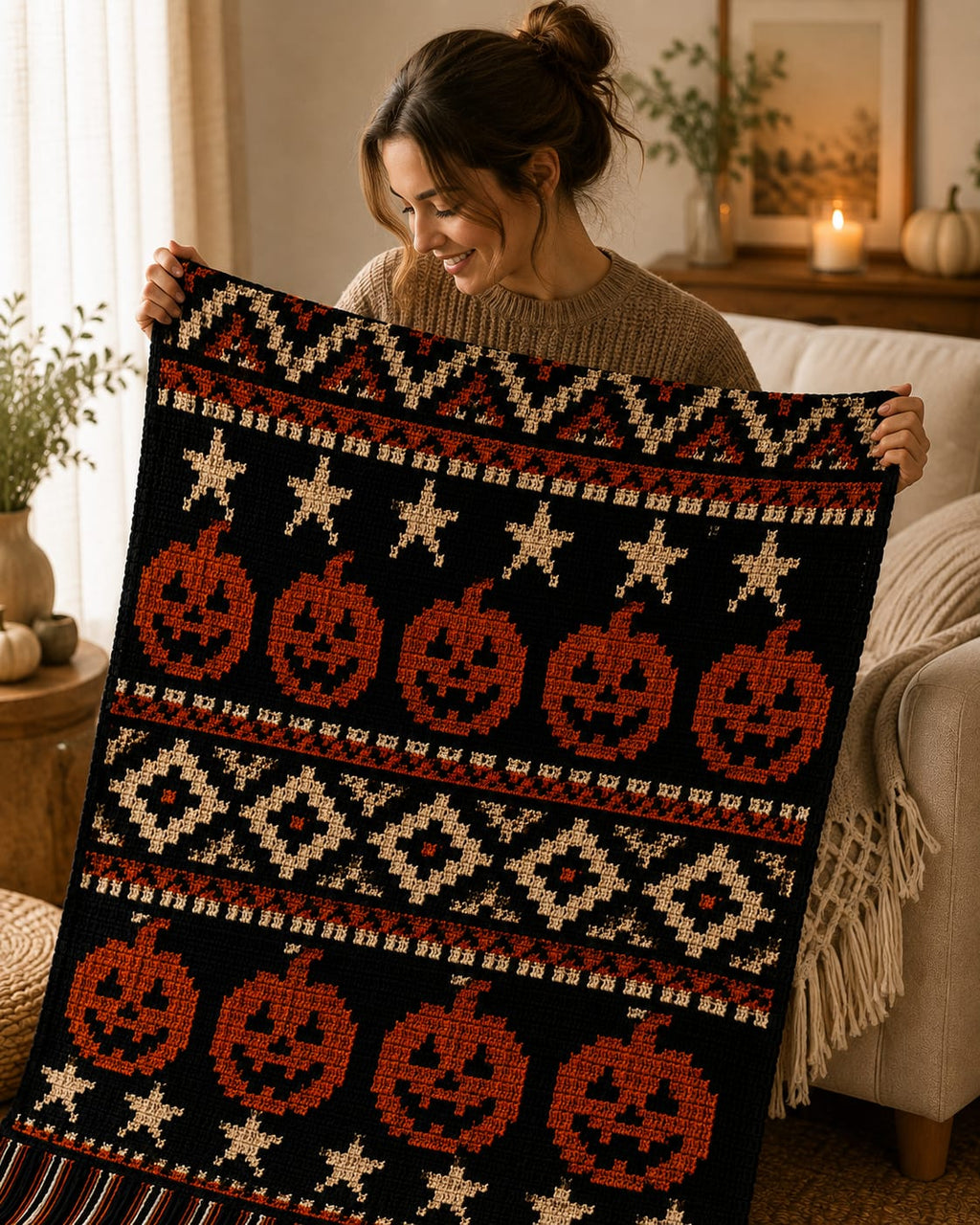 Mosaic Crochet Pattern – Overlay Mosaic Blanket PDF Pattern