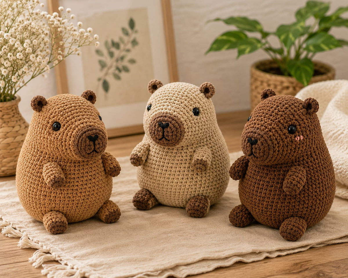 Capybara Crochet Pattern – Cute Amigurumi Capybara PDF Pattern