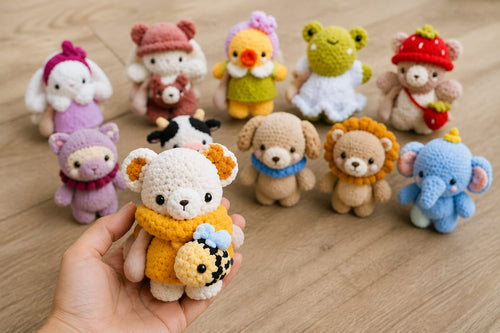 11-in-1 Crochet Bear Pattern Bundle – Amigurumi Teddy Bear PDF Patterns