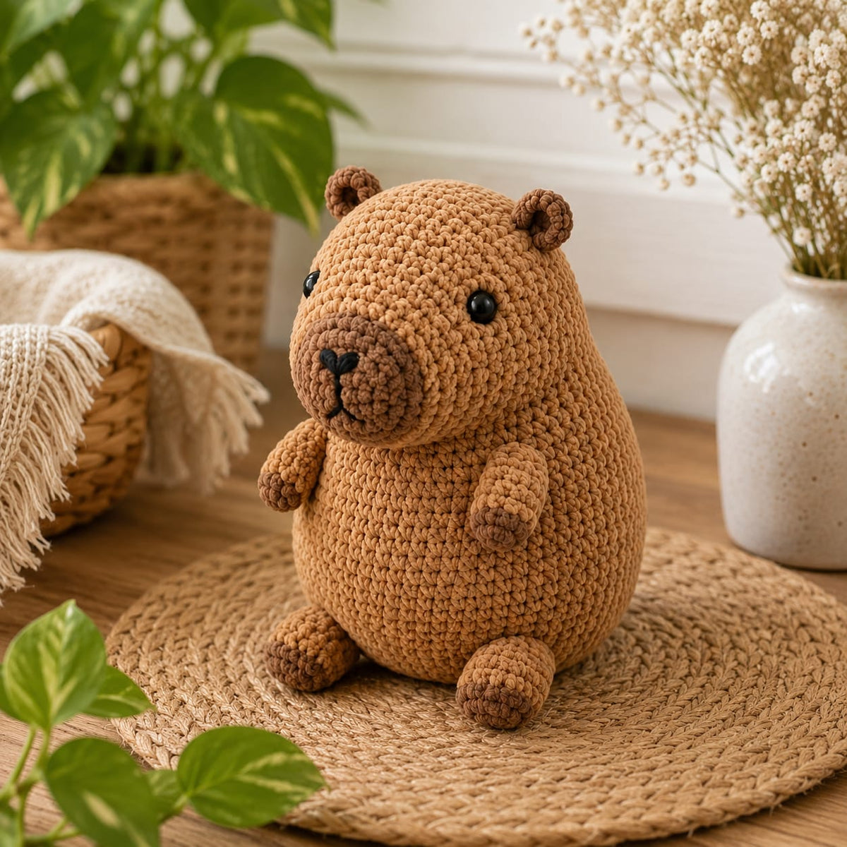 Capybara Crochet Pattern – Cute Amigurumi Capybara PDF Pattern