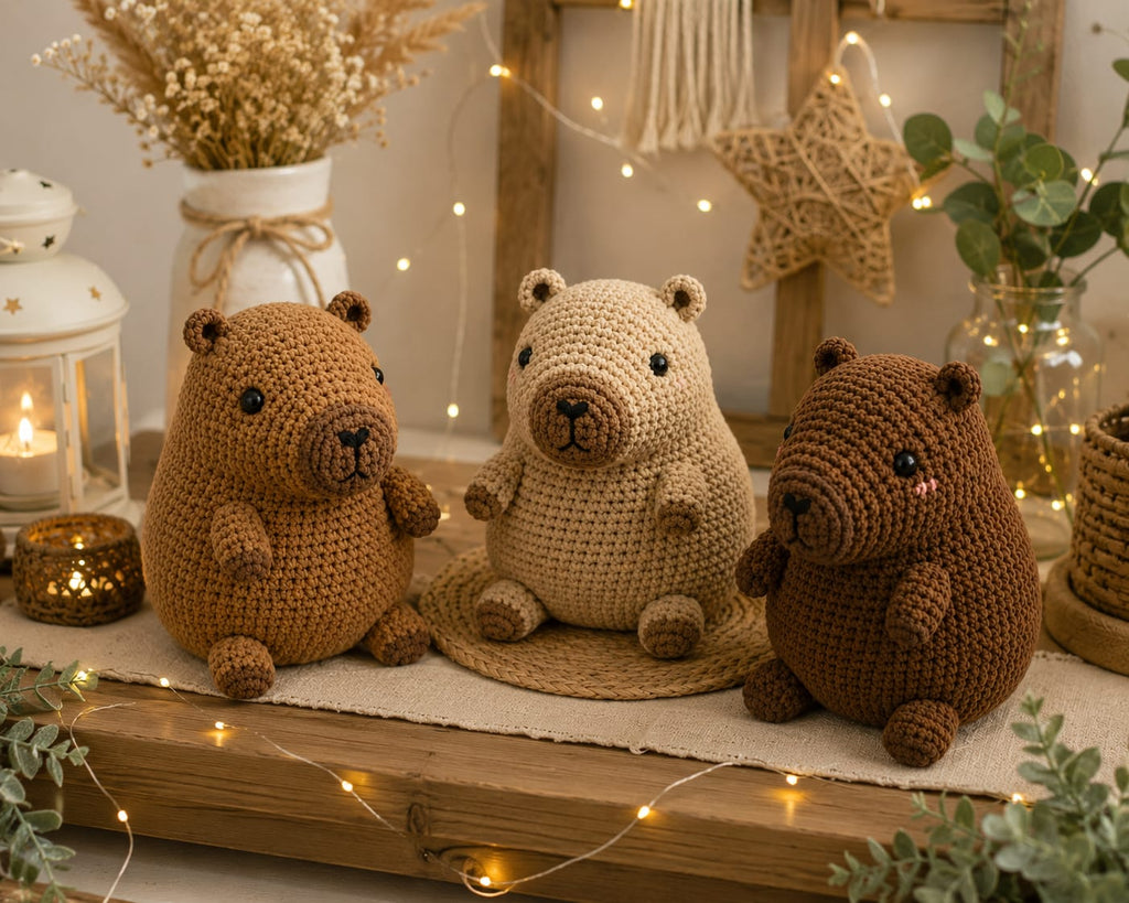 Capybara Crochet Pattern – Cute Amigurumi Capybara PDF Pattern