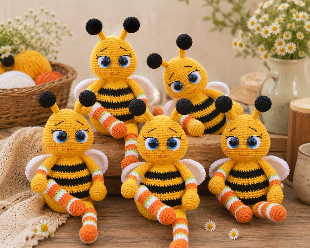 Bee Crochet Pattern – Cute Amigurumi Bee PDF Crochet Pattern